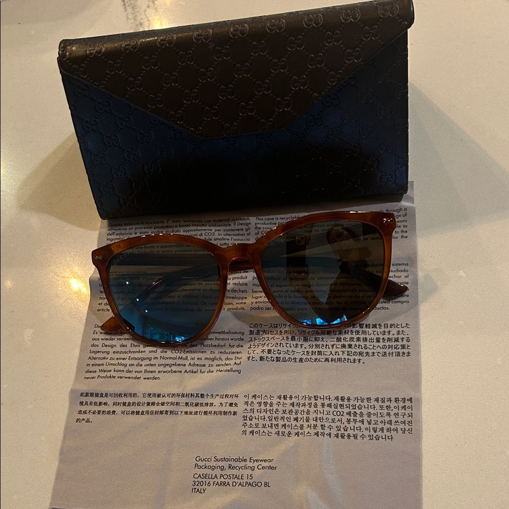 Gucci Tortoise Sunglasses